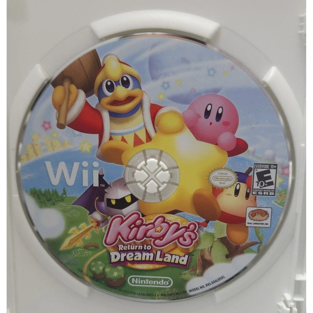 Kirby's Return to Dream Land - Nintendo Wii - Case & Inserts (No Manual) Tested